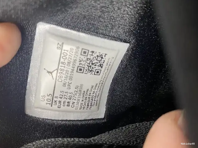 Reps TBkick SD 6 (W) Black Jordan Triple Retro DB9818-001 0612
